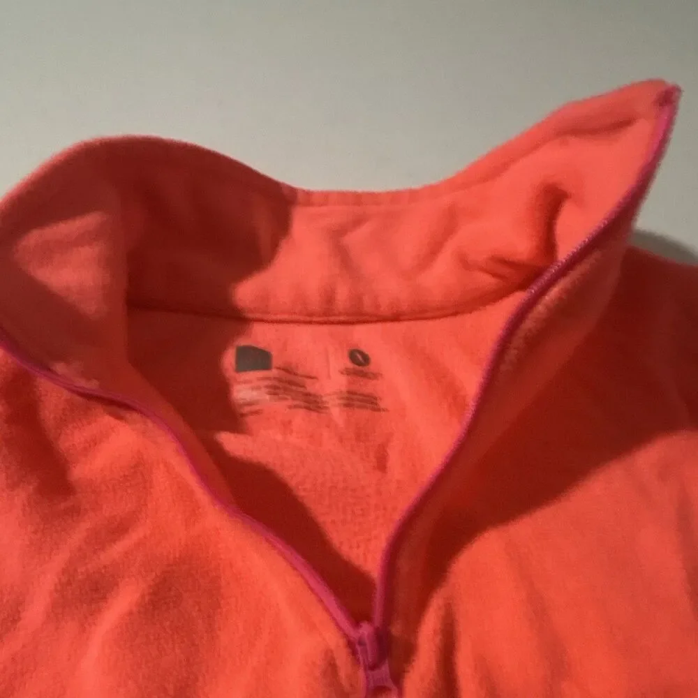 Xersion Girls Fleece 1/4 Zip Pullover Sweatshirt Lot 2 Pink/Orange: Size 10-12